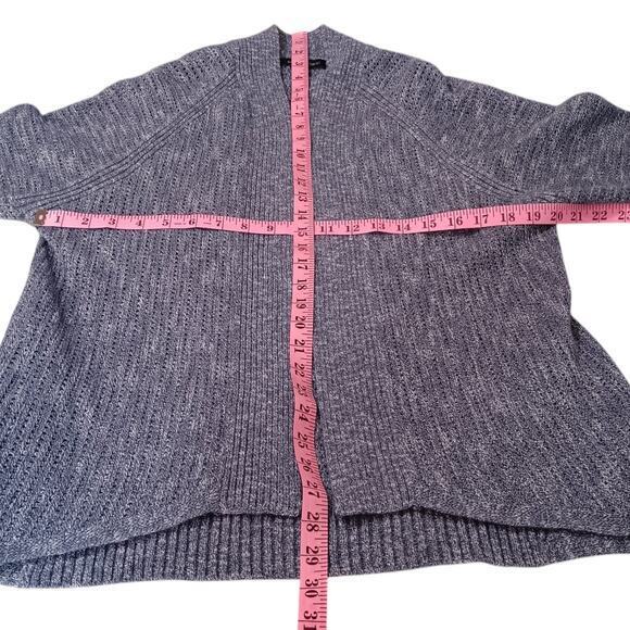 BANANA REPUBLIC Knitted Sweater Open Front Cardigan Size Medium Blue Cotton‎ - Picture 4 of 8